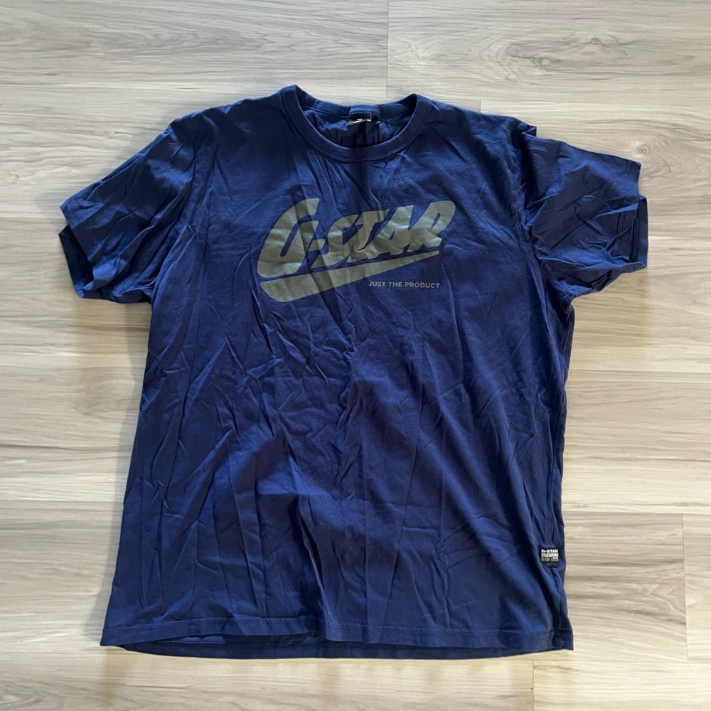 G star Blue Short Sleeve Tee Casual Athletic Wear